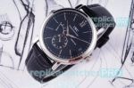 Swiss Replica IWC Portofino Watch Stainless Steel Black Dial